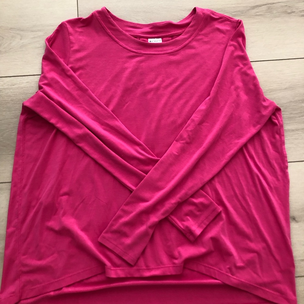 Women's Athleta Fuchsia Long-Sleeve Top